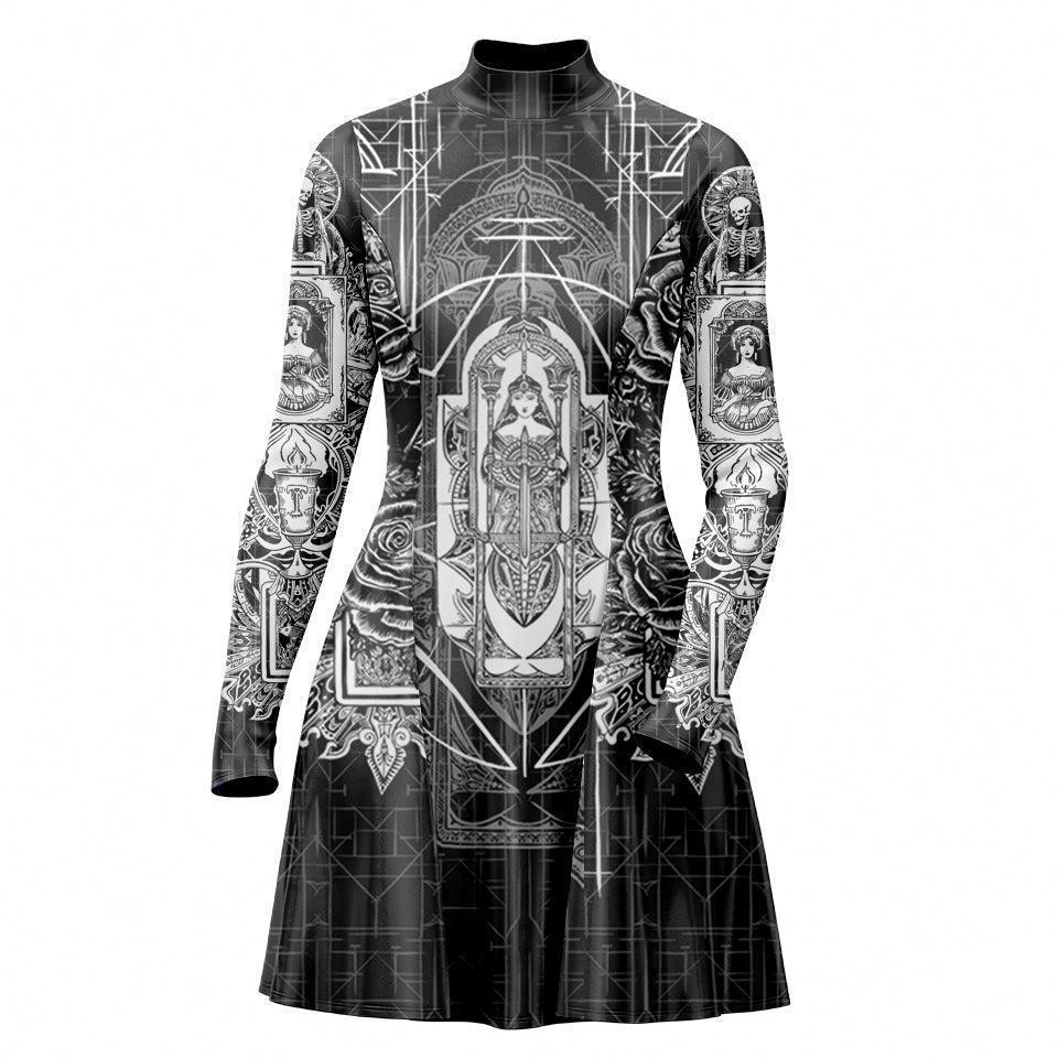 Skater Dress XXS-2 Tarot Skater Dress 535A_LS-MiniDr_XXS_TAROT