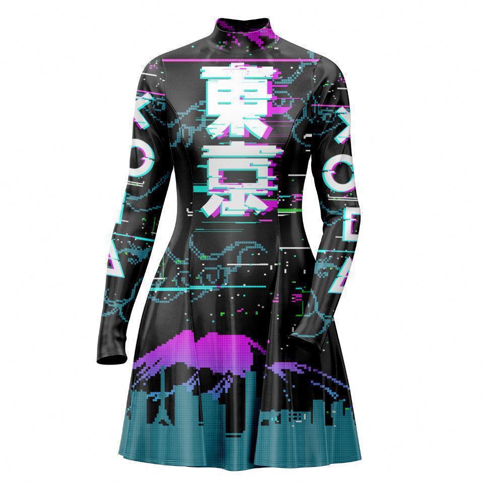Skater Dress XXS-2 Tokyo Skater Dress 535A_LS-MiniDr_XXS_TOKYO