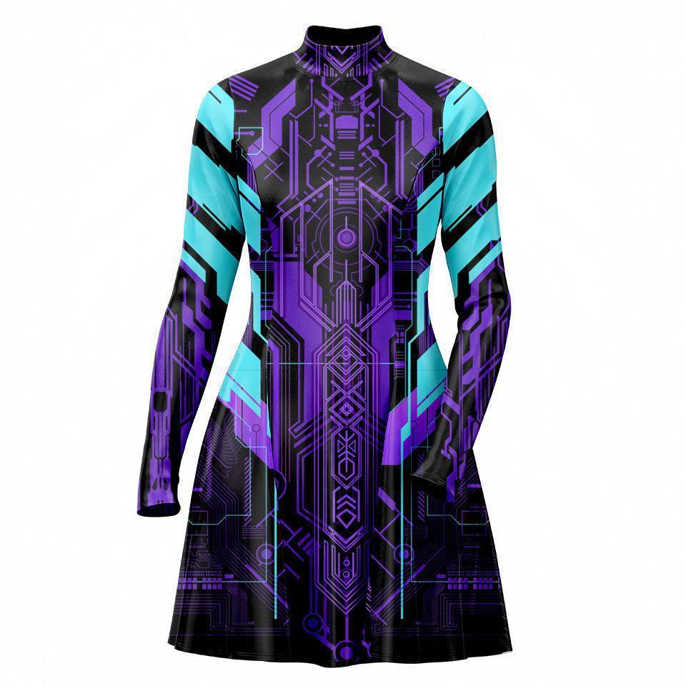 Skater Dress XXS-2 Ultraviolet Skater Dress 535A_LS-MiniDr_XXS_ULTRAVI