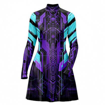 Skater Dress XXS-2 Ultraviolet Skater Dress 535A_LS-MiniDr_XXS_ULTRAVI