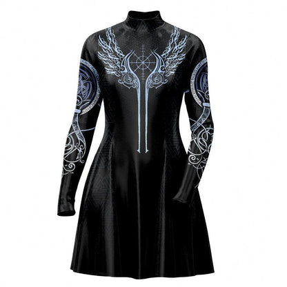Skater Dress XXS-2 Valkyries of Valhalla Skater Dress 535A_LS-MiniDr_XXS_VALKYRIE-VALHALLA