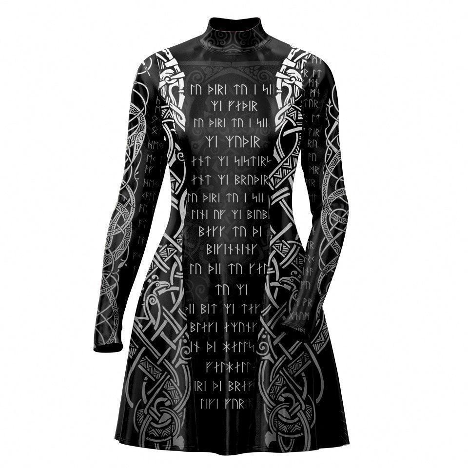 Skater Dress XXS-2 Viking Prayer Skater Dress 535A_LS-MiniDr_XXS_VKNG-PRY