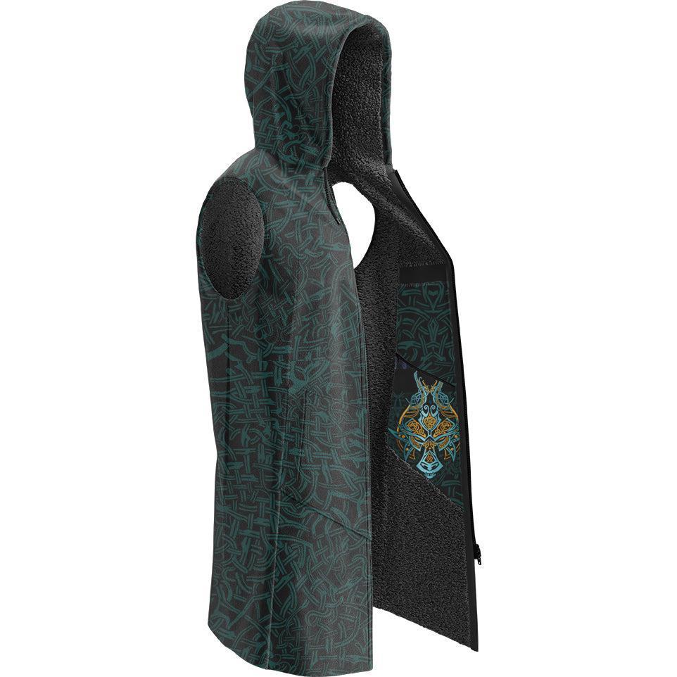 Sleeveless Ultra Cloak SM Fenrir Sleeveless Ultra Cloak 521-UCLOAK-SLS_SM_ULFHEDNAR-TEAL-GOLD