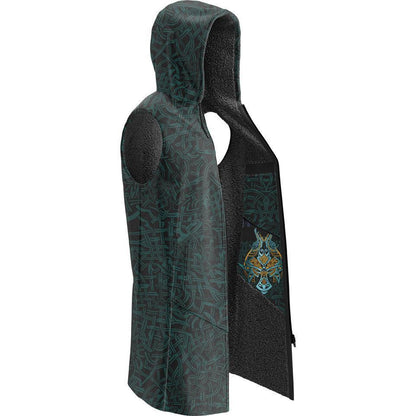 Sleeveless Ultra Cloak SM Fenrir Sleeveless Ultra Cloak 521-UCLOAK-SLS_SM_ULFHEDNAR-TEAL-GOLD