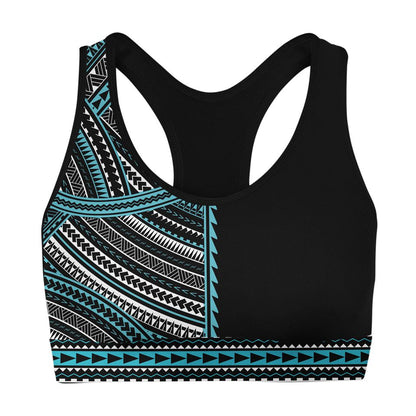 Sports Crop S / Blue Totem Sports Bra TOTEM-BLUE_SPORT-BRA-V1_SM