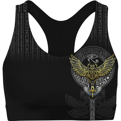 Sports Crop S Egyptian Scarab Sports Crop SCARAB_SPORT-BRA-V1_SM