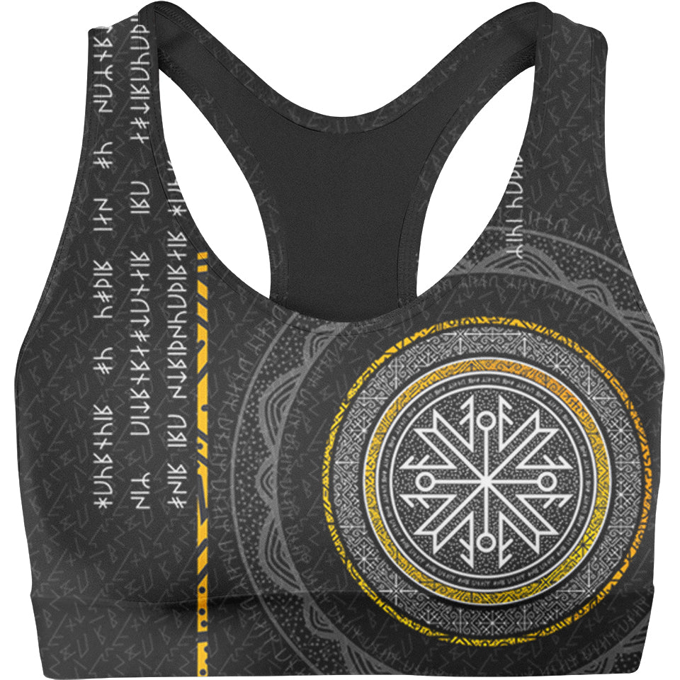 Sports Crop S / Gold Aesir & Vanir Sports Crop AESIR-YELLOW_SPORT-BRA-V1_SM