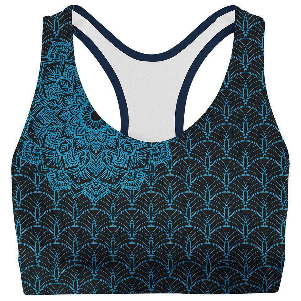 Sports Crop S / Original Mandala Sports Crop MANDALA-BLUE_SPORT-BRA-V1_SM