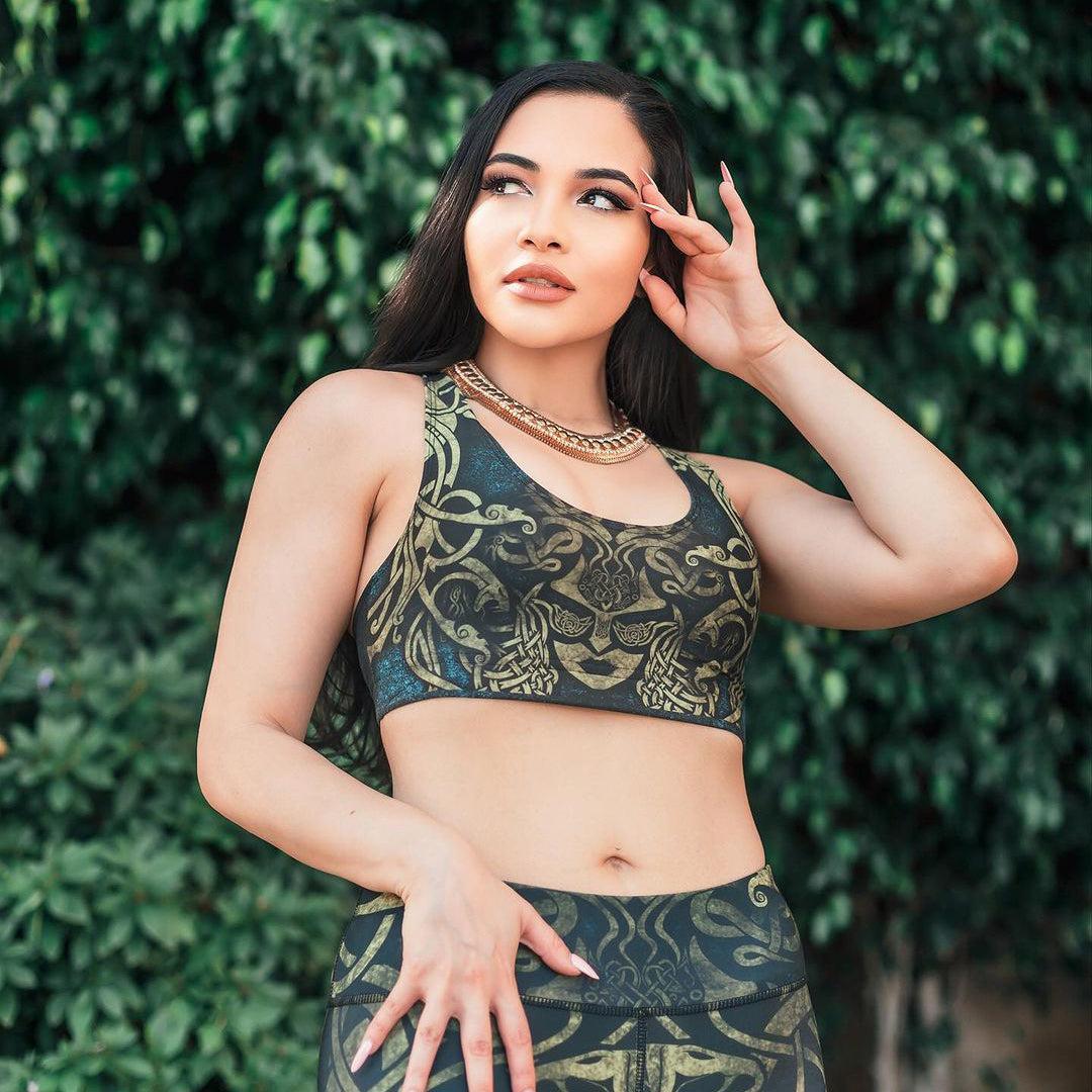 Sports Crop S / Original Medusa Sports Crop MEDUSA-BLUE_SPORT-BRA-V1_SM