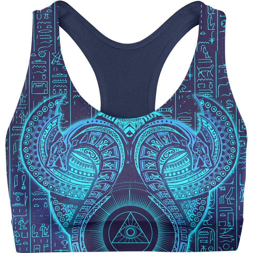 Sports Crop S Uraeus Sports Crop - Electric Edition EGYPTIAN_SPORT-BRA-V1_SM