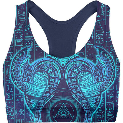 Sports Crop S Uraeus Sports Crop - Electric Edition EGYPTIAN_SPORT-BRA-V1_SM