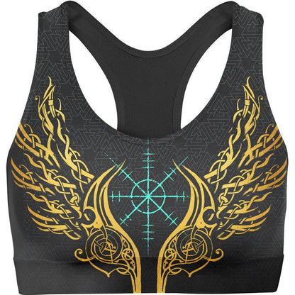 Sports Crop S Valkyries of Valhalla Sports Crop - Gold Edition VALKY_SPORT-BRA-V1_SM