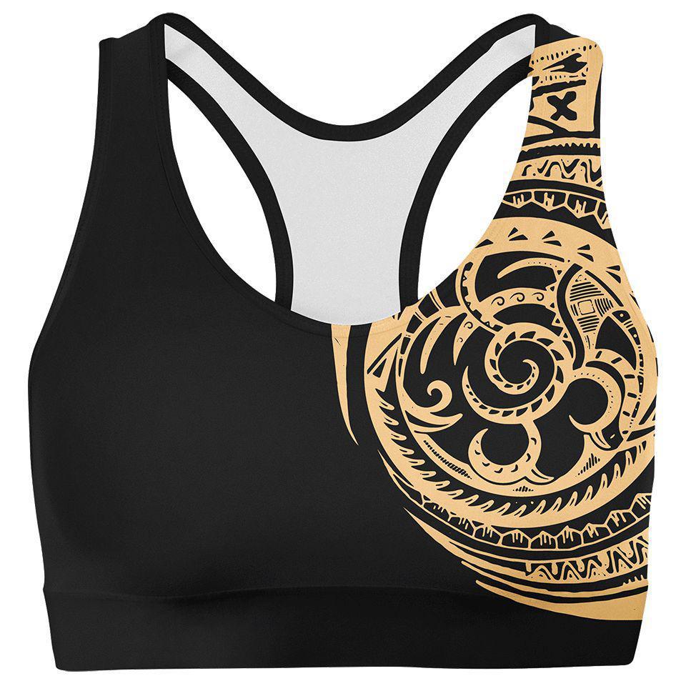 Sports Crop SM / Original Polynesian Sports Crop POLYNESIAN-YELLOW_SPORT-BRA-V1_SM