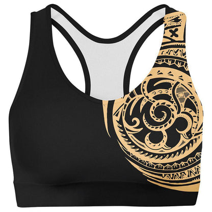 Sports Crop SM / Original Polynesian Sports Crop POLYNESIAN-YELLOW_SPORT-BRA-V1_SM