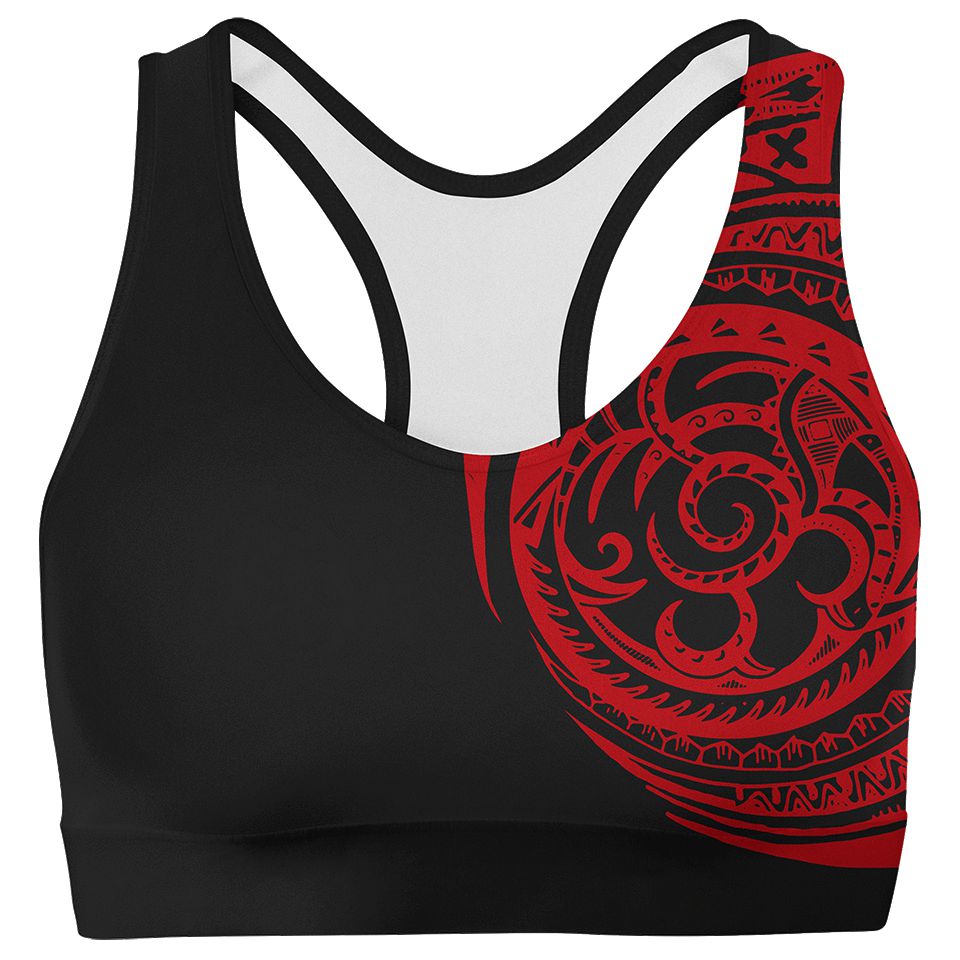 Sports Crop SM / Red Polynesian Sports Crop POLYNESIAN-RED_SPORT-BRA-V1_SM