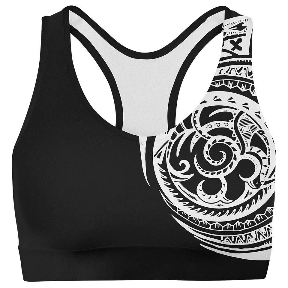 Sports Crop SM / White Polynesian Sports Crop POLYNESIAN-WHITE_SPORT-BRA-V1_SM