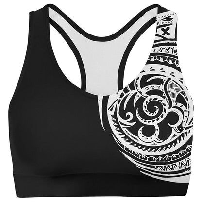 Sports Crop SM / White Polynesian Sports Crop POLYNESIAN-WHITE_SPORT-BRA-V1_SM