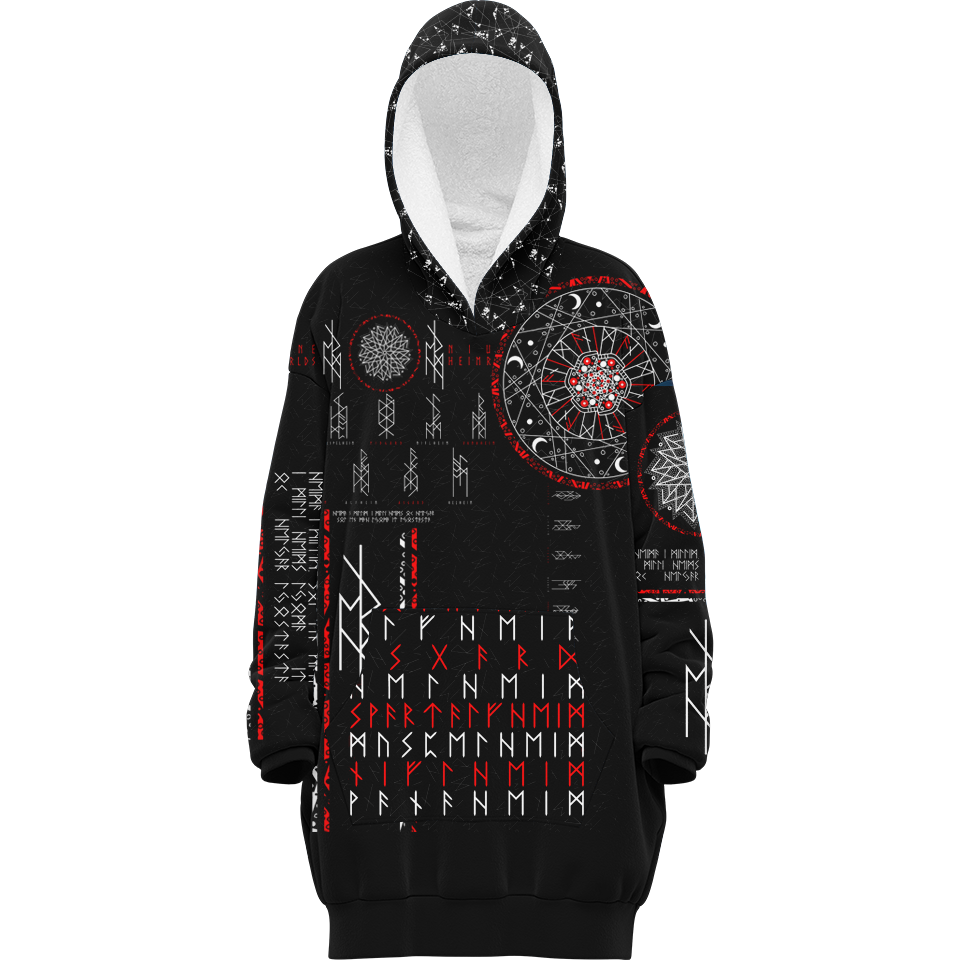 Supersized Hoodie WOMEN'S Nine Worlds Supersized Hoodie 71-HOODINI_SM_NINE-WORLDS