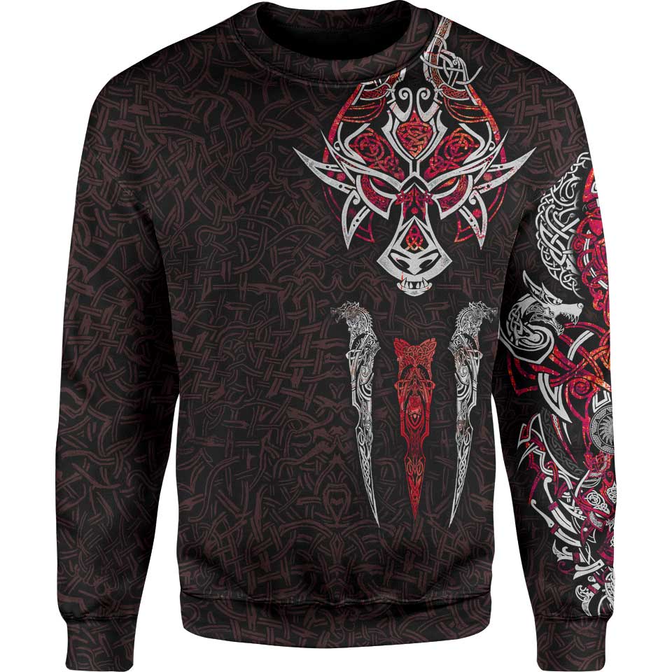Sweater S Fenrir Sweater - Crimson Edition FENRIR-RED_SWEATSHIRT-3.0_SM