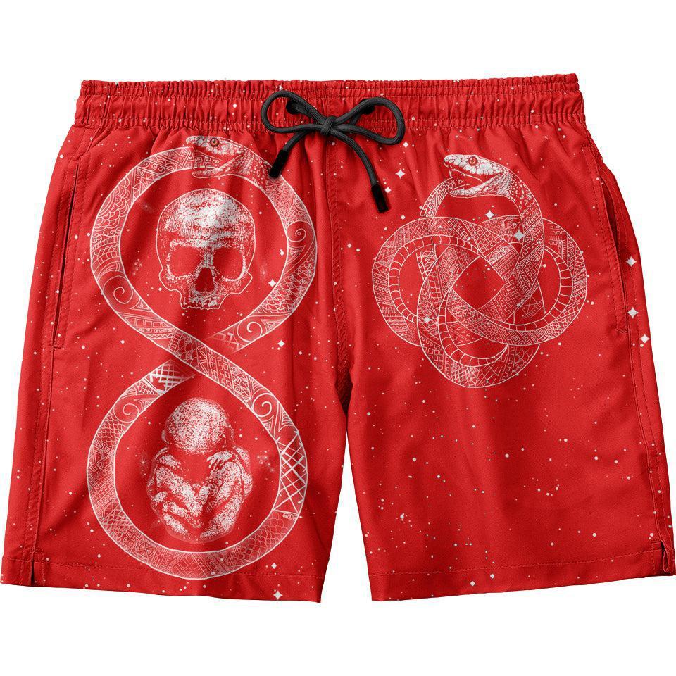 Swim Trunks SM Ouroboros Swim Trunks - Red Edition 311_SwimTrunks_SM_OURO