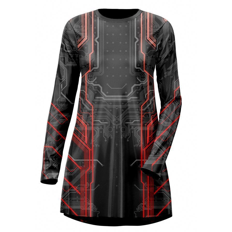 Tee Dress XXS Circuit Tee Dress 525_LS-SwingDr_XXS_CIRCUIT