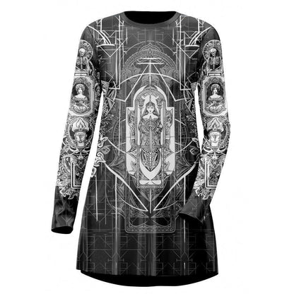 Tee Dress XXS Tarot Tee Dress 525_LS-SwingDr_XXS_TAROT