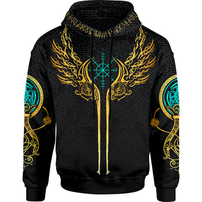 Valkyries of Valhalla Pullover Hoodie - Gold Edition