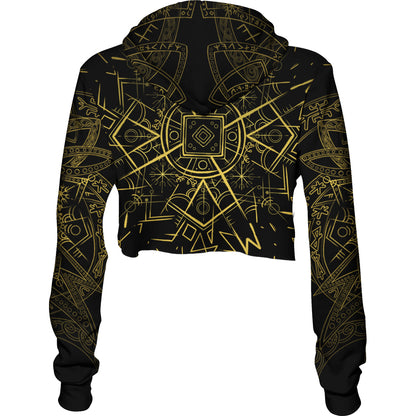 Helm of Disguise Crop Hoodie