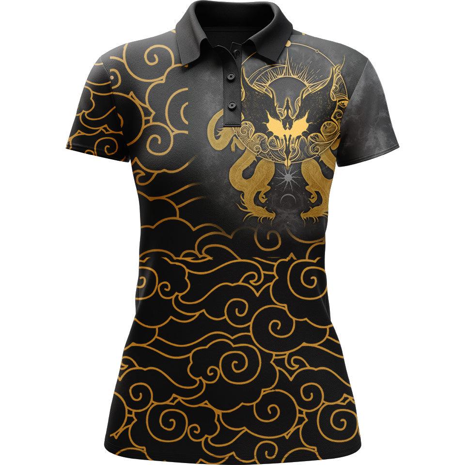 Women's Polo S Dragon Rider Women's Polo RIDER_WOMENS-POLO-ZIP_SM