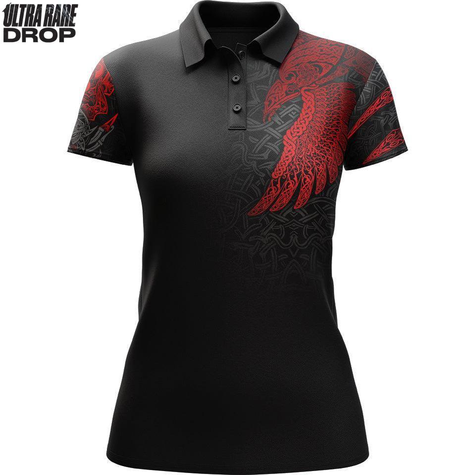 Women's Polo S Dual Ascent (Rupture) Ultra Rare Women's Polo - Only 300 Units Across All Styles 354_WOMENS-POLO_SM_MUNNIN-FNR-RED