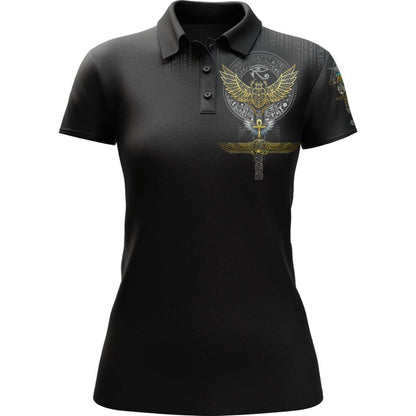 Women's Polo S Egyptian Scarab Women's Polo 354_WOMENS-POLO_SM_SCARAB