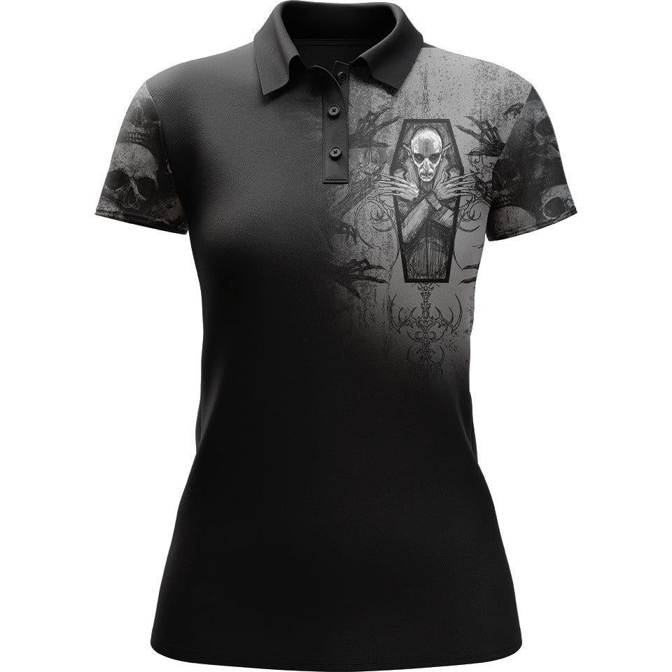 Women's Polo S Nosferatu Women's Polo 354_WOMENS-POLO_SM_NOSFERATU