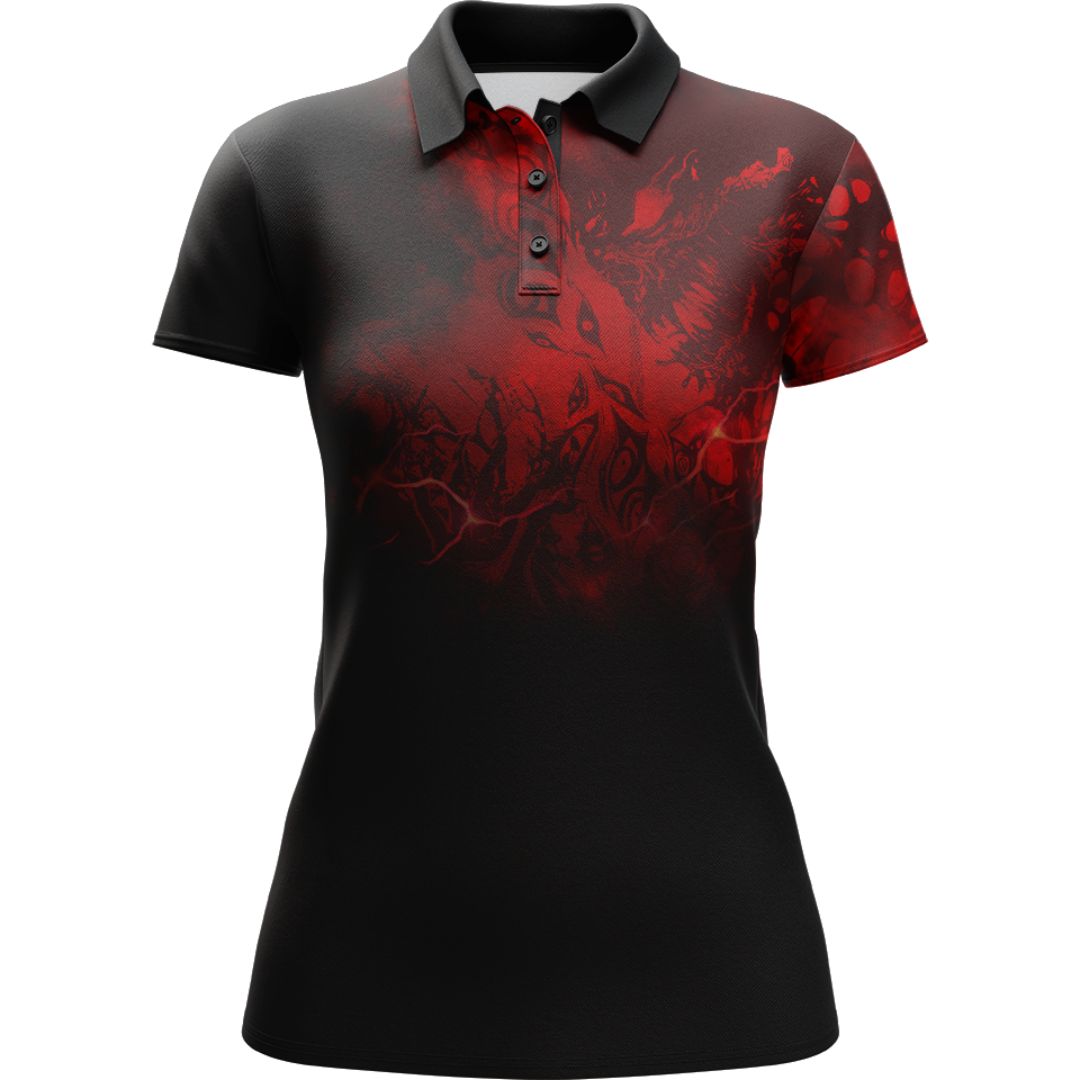 Women's Polo S Viscera Women's Polo 354_WOMENS-POLO_SM_NIGHTMARE