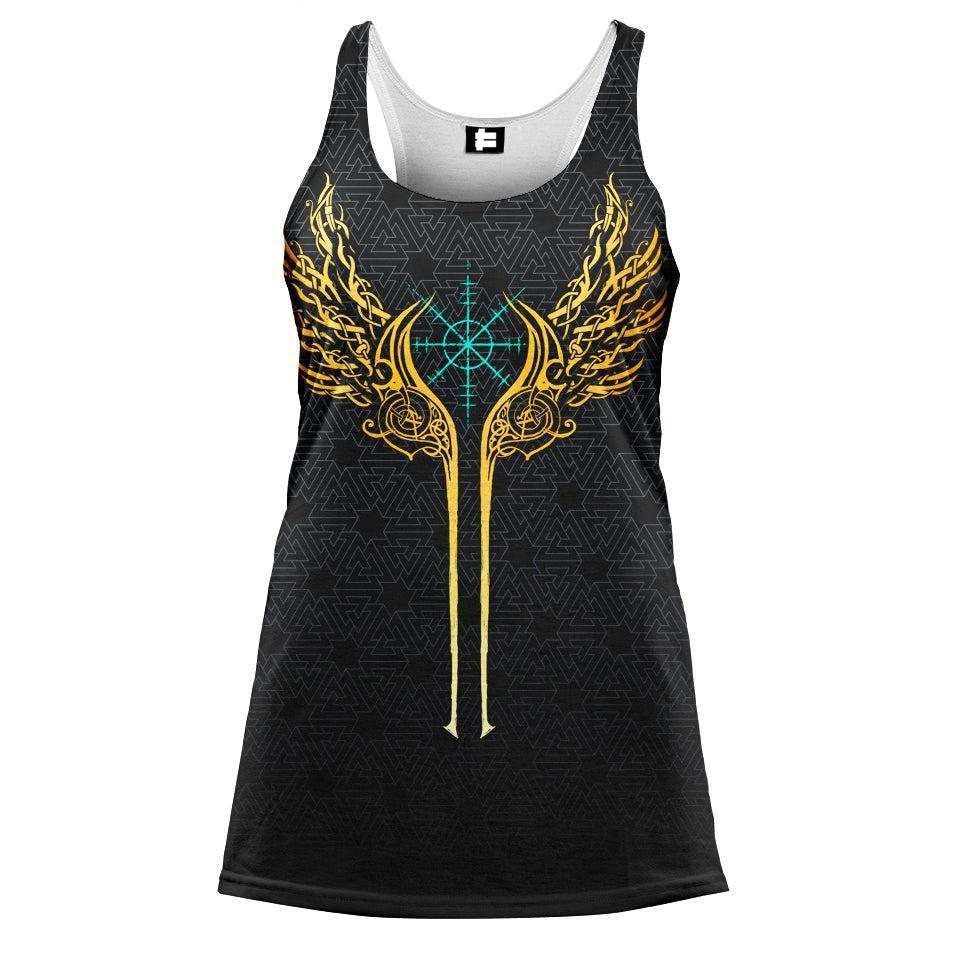 Women's tank S Valkyries of Valhalla Women's Tank - Gold Edition VALKY_WOMENS-TANK-TOP_SM