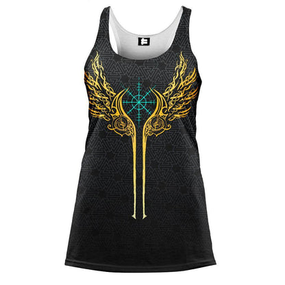Women's tank S Valkyries of Valhalla Women's Tank - Gold Edition VALKY_WOMENS-TANK-TOP_SM
