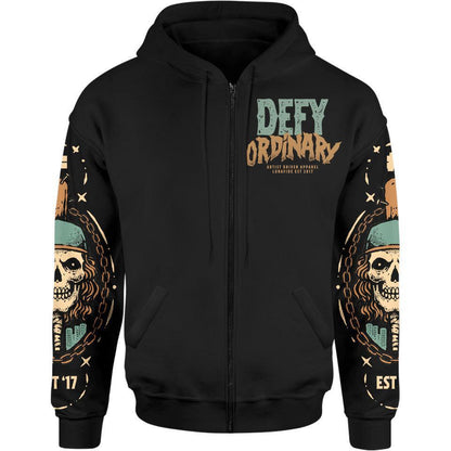 Zip-Hoodie Defy Ordinary Zip Hoodie