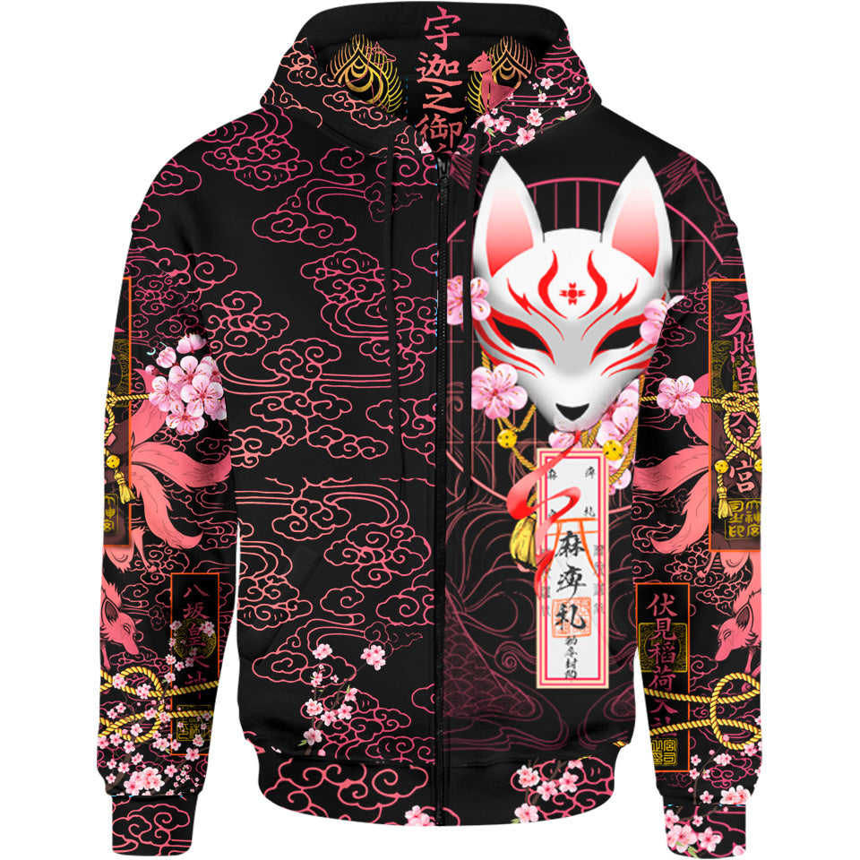 Zip-Hoodie Kitsune Zip Hoodie
