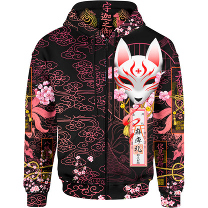 Zip-Hoodie Kitsune Zip Hoodie