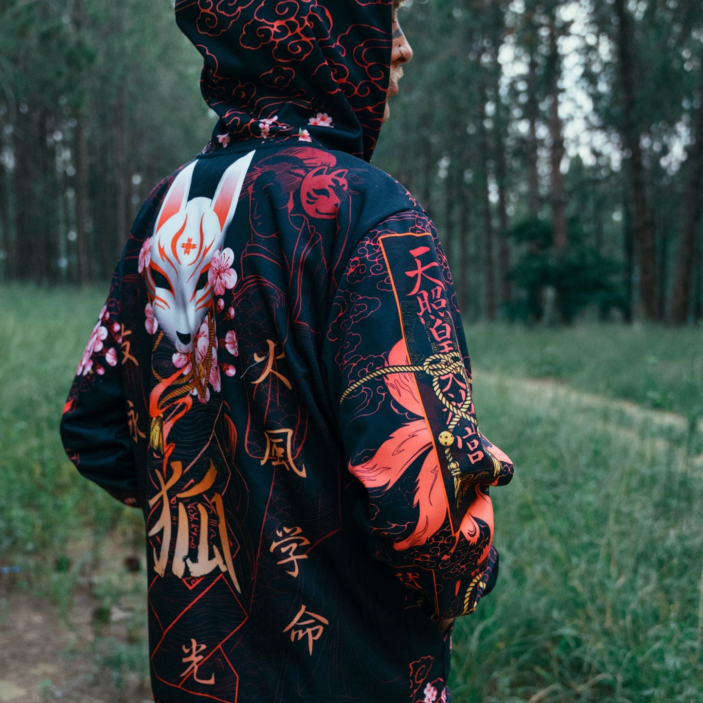 Zip-Hoodie Kitsune Zip Hoodie
