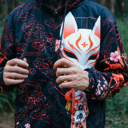 Zip-Hoodie Kitsune Zip Hoodie