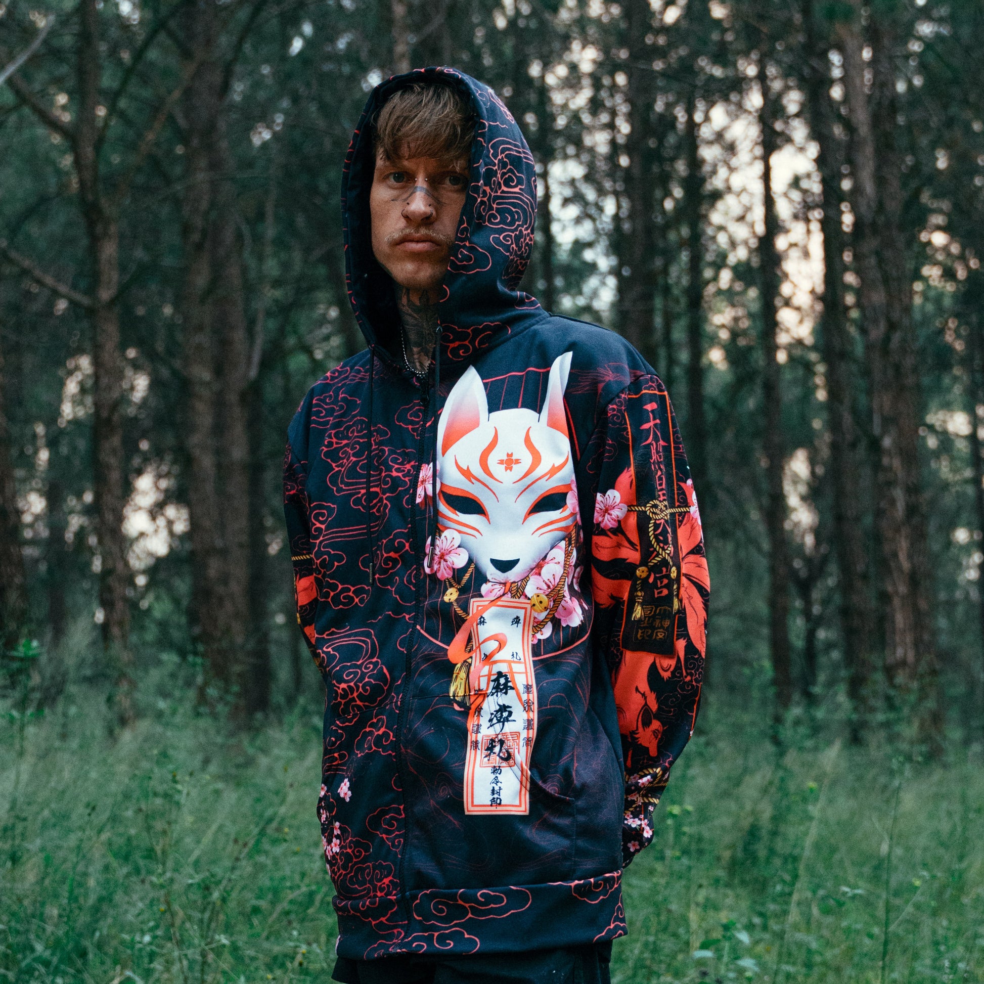Zip-Hoodie Kitsune Zip Hoodie