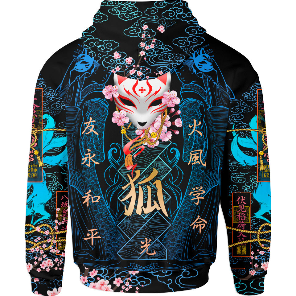 Zip-Hoodie Kitsune Zip Hoodie - Blue Edition