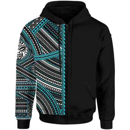 Zip-Hoodie S / Blue Totem Zip Hoodie TOTEM-BLUE_ZIP-HOODIE-2.0_SM