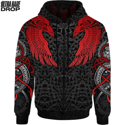 Zip-Hoodie S Dual Ascent (Rupture) Ultra Rare Zip Hoodie - Only 300 Units Across All Styles MUNNIN-FNR-RED_ZIP-HOODIE-2.0_SM