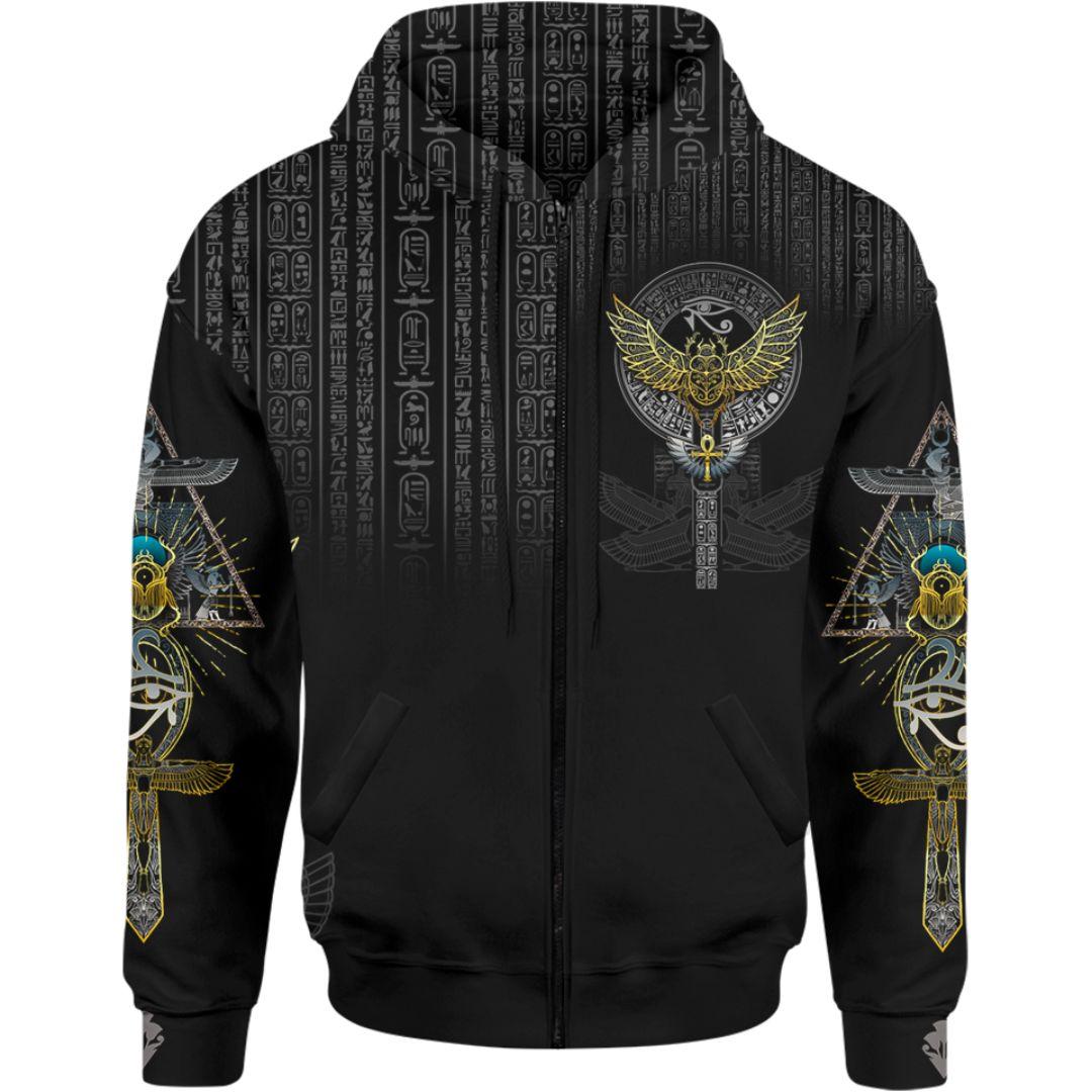 Zip-Hoodie S Egyptian Scarab Zip Hoodie SCARAB_ZIP-HOODIE-2.0_SM