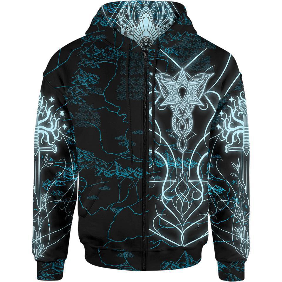 Zip-Hoodie S Elven Zip Hoodie - Fantasy Edition EVEN-BLU_ZIP-HOODIE-2.0_SM