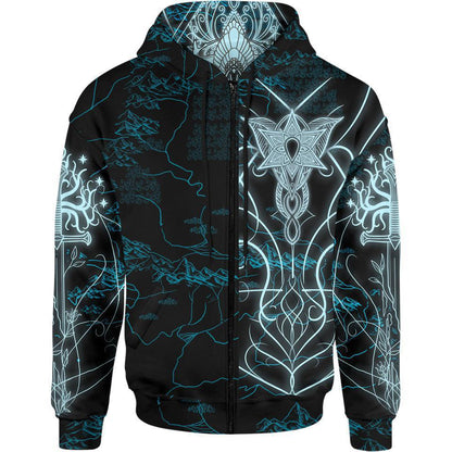 Zip-Hoodie S Elven Zip Hoodie - Fantasy Edition EVEN-BLU_ZIP-HOODIE-2.0_SM