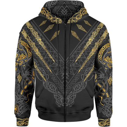 Zip-Hoodie S Fenrir's Wrath Zip Hoodie BERSERKER-WOLF_ZIP-HOODIE-2.0_SM