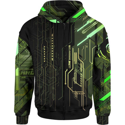 Zip-Hoodie S Protocol Zero Zip Hoodie - Biocore Edition ATOGRN_ZIP-HOODIE-2.0_SM