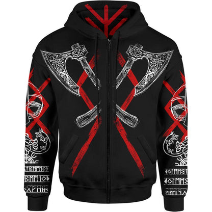 Zip-Hoodie S Ragnar Lothbrok Zip Hoodie LOTHBROK-V3_ZIP-HOODIE-3.0_SM